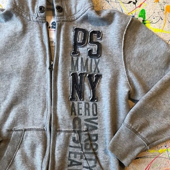 P.S. Aeropostale Zipper Hoodie Size Medium - Picture 3 of 5